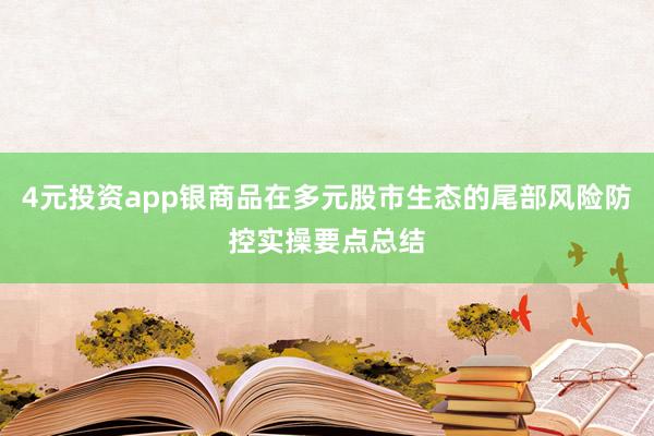 4元投资app银商品在多元股市生态的尾部风险防控实操要点总结