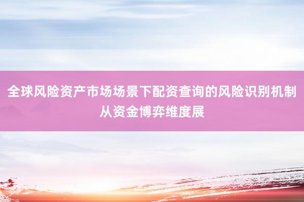 全球风险资产市场场景下配资查询的风险识别机制从资金博弈维度展