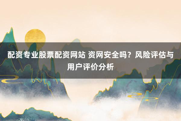 配资专业股票配资网站 资网安全吗？风险评估与用户评价分析